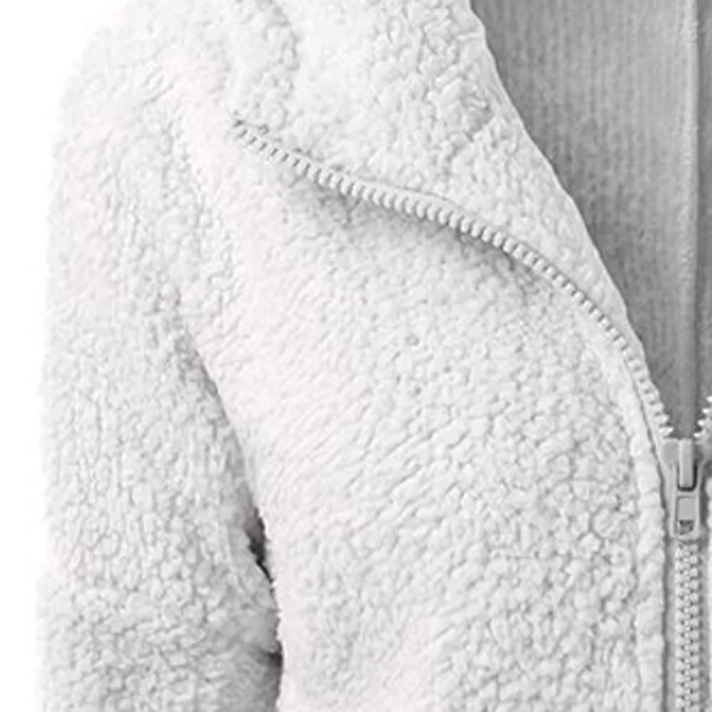 35 Женские флисовые плюшевые толстовки, зимняя теплая толстовка с капюшоном, пальто, зимнее теплое шерстяное пальто на молнии, хлопковое пальто, верхняя одежда