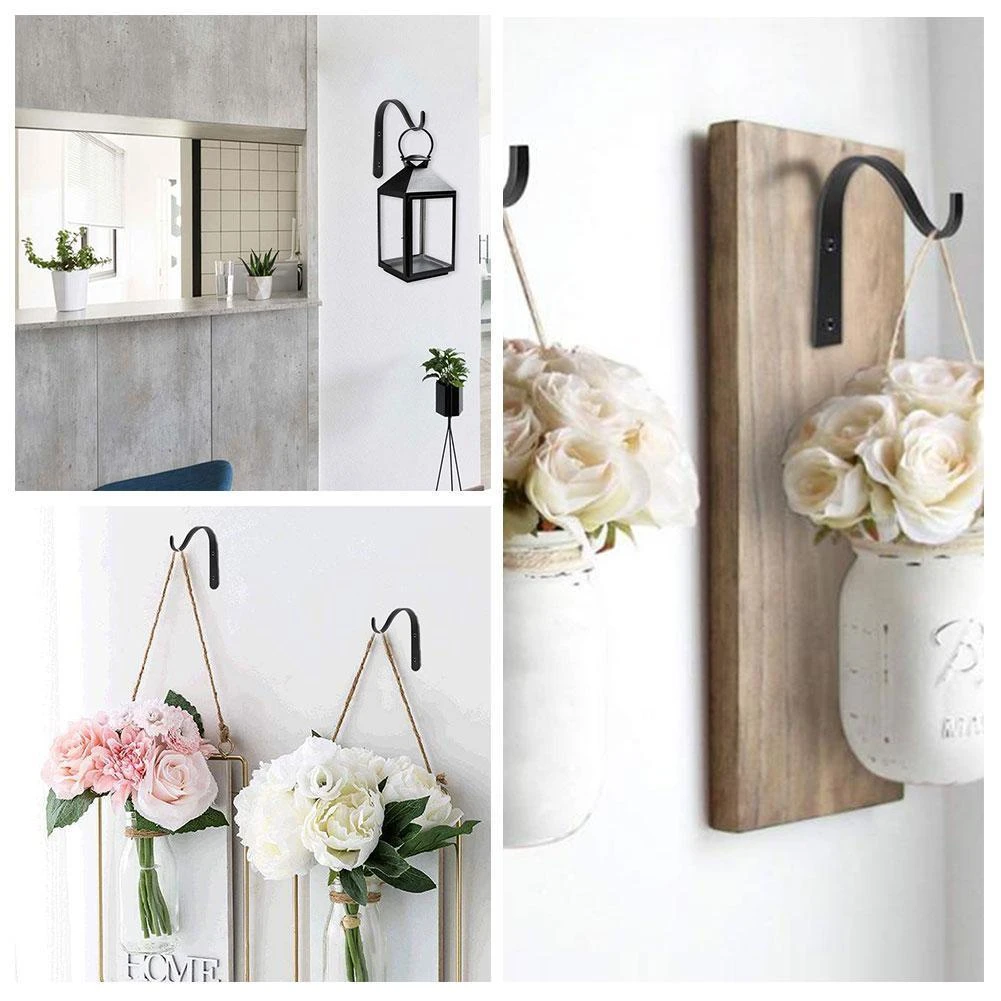 1 セット金属フックネジで J フックヴィンテージ掛けるためのホーム布タオルフックランタンホルダープランター装飾 A8v3 Hooks Rails Aliexpress
