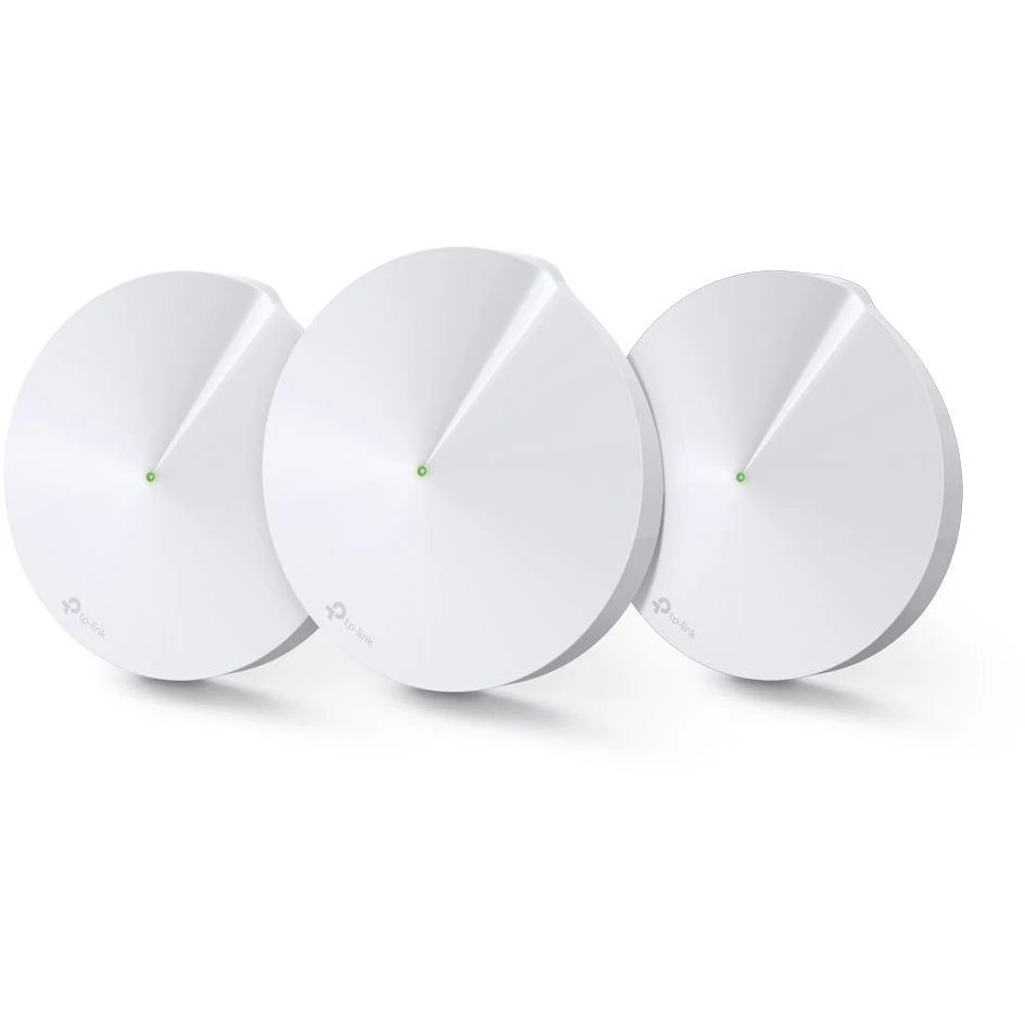 Бесшовный Mesh роутер TP-Link Deco M5(DECO M5(3-PACK) AC1300 10/100/1000BASE-TX белый(упак.:3шт