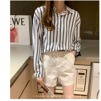 

M-XXL Oversized Elegant Long Sleeve Shirt for Women Autumn Tops Blouse Turn Down White Black Shirt Fashion Shirts Women 2020