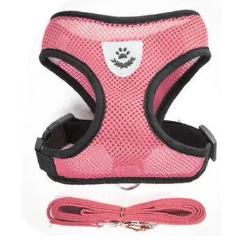

Nylon Mesh Cat Harness And Leash Breathable Kitten Cats Harnesses Small Dog Puppy Harness For French Bulldog Chihuahua Pug