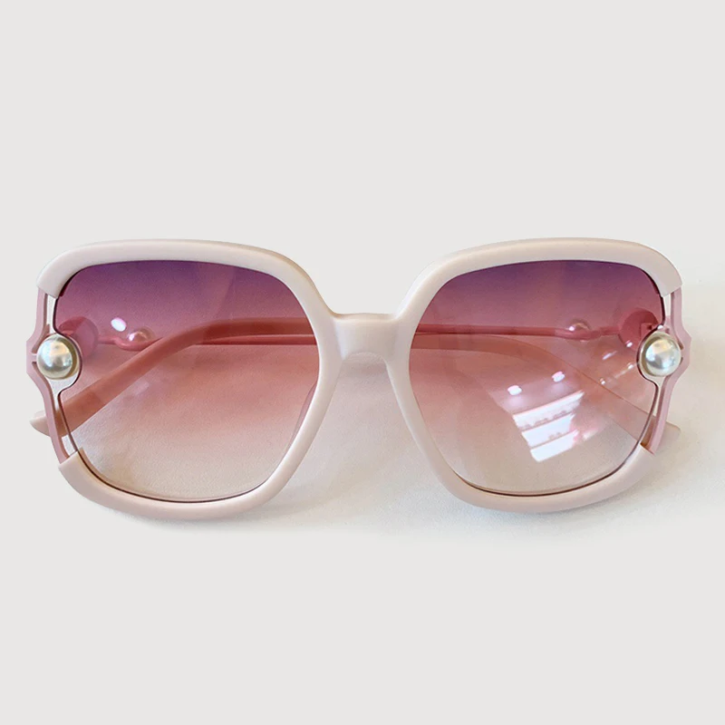 No.8 Sunglasses Большие зеркальные солнцезащитные очки для женщин и мужчин gafas de sol hombre брендовые Квадратные Солнцезащитные очки с жемчугом UV400 женские - Цвет линз: No.8 Sunglasses
