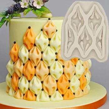 

Protruding cloud lace 3D Resin silicone mold DIY cake chocolate Mousse dessert bread fondant mold kitchen Baking decoration tool