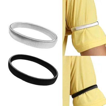 

1PC Anti-slip Metal Armband Stretch Garter Men Shirt Sleeve Holder Casual Elastic Armband Wedding Elasticate Armband Accessories