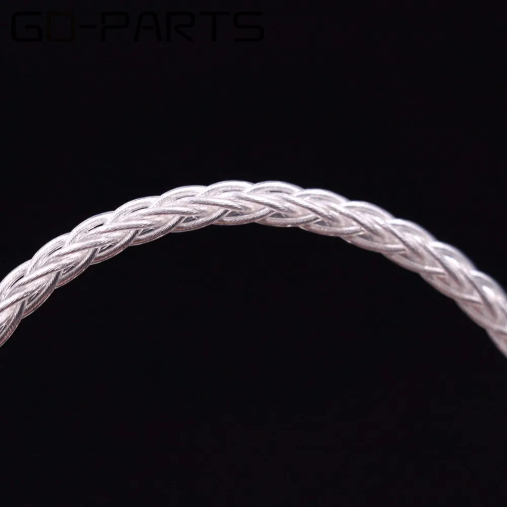 Haldane HIFI Single Crystal Silver Headphone Upgrade Cable for Sundara Aventho Focal Elegia t1 t5p D600 D7200 MDR Z7 MDR Z1R