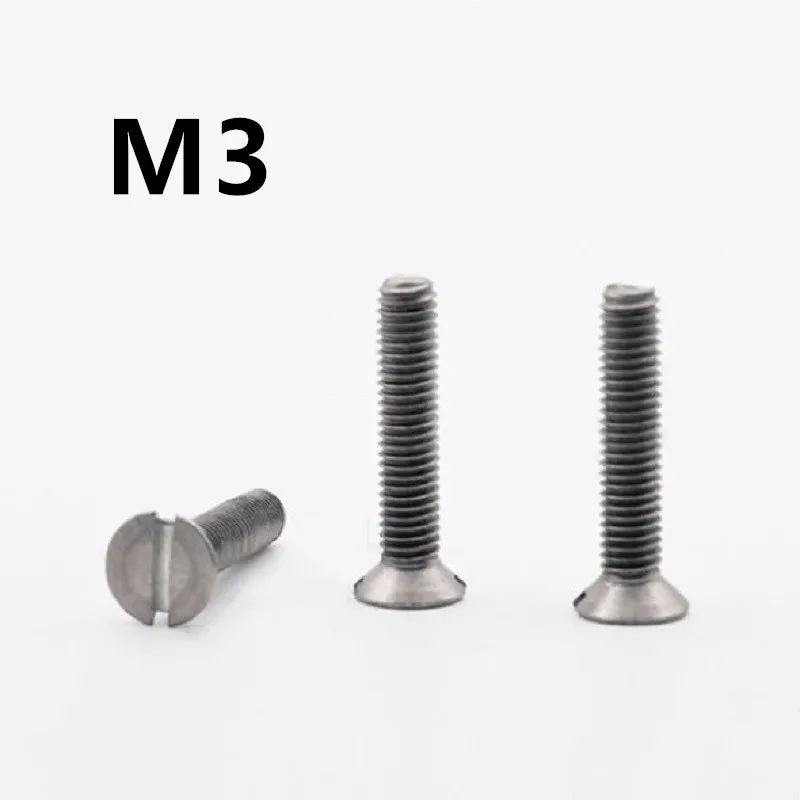 

Титановые винты с потайной головкой, M3x5/6/8/10/12/15/16/18 мм, 10 шт.