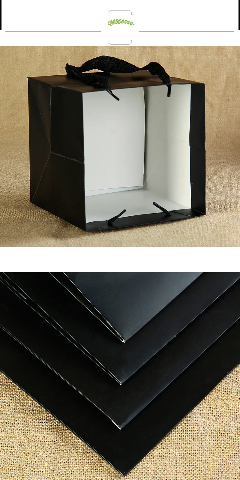 White Black Brown Red Paper Gift Bags Kraft Paper Candy Box With Handle Wedding Birthday Party Gift Package Boxes Gift Cases