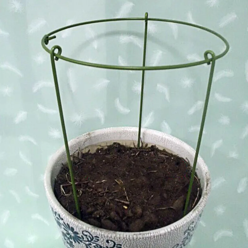 

5PCS Durable Climbing Vine Rack Creative Plastic Coated Iron Plant Support Frame Garden Balcony Plant Flower Trellis Bracket