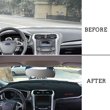 

For 2013-2019 Ford Fusion Car Dashboard Dash Mat Non-Slip Sun Cover Pad Mat Perfect Fit With The Original Car