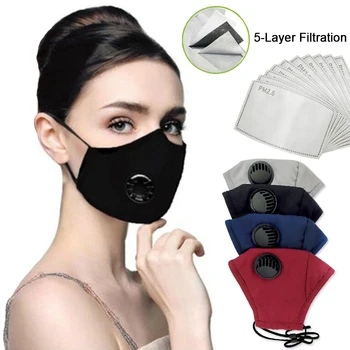 

Anti Pollution PM2.5 Mouth Mask Dust Respirator Washable Reusable Masks Cotton Unisex Mouth Muffle For Allergy/Asthma/Travel