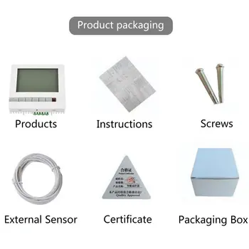 

V705H Big Promotion 220V 25A LCD Programmable Floor Heating Room Thermostat Room Indoor Warming Temperature Controller