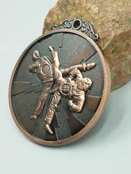 Tae Kwon – médaille du mouvement en bronze argenté, médaille de boxe, Sports martiaux à l'école, Communication 