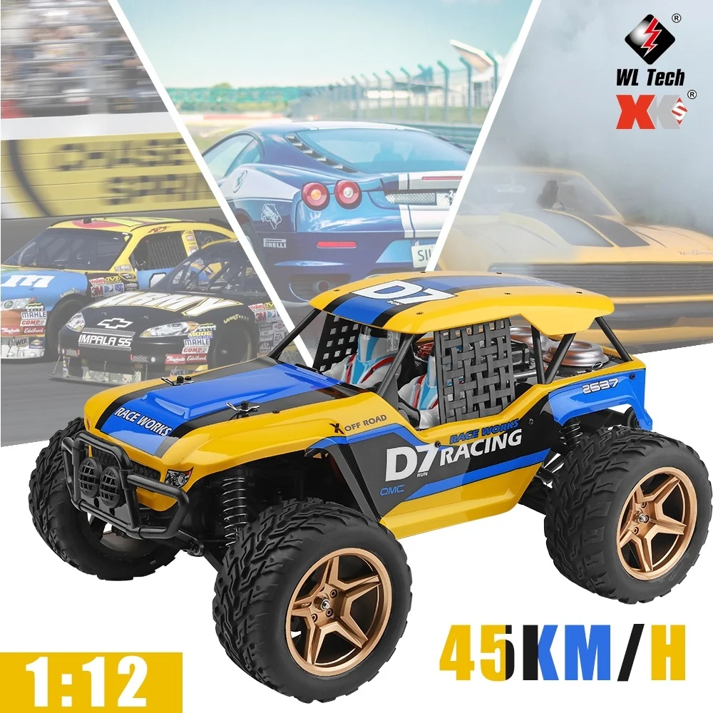 

Wltoys 12402-A 1/12 Scale 2.4Ghz 45km/h High Speed RC Buggy Off-Road Electric Remote Control Car RTR Remote Distance 100 Meters