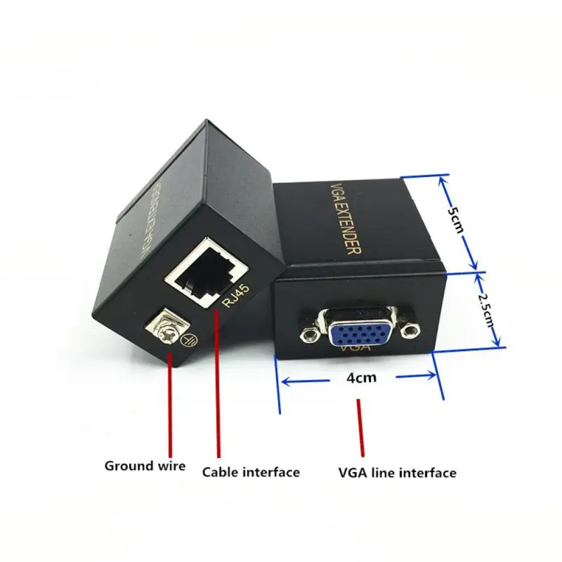1 пара VAG60 60 м Сетевой удлинитель высокого сигнала для Lan Ethernet удлинитель 1080P передатчик приемник для ПК передача видео