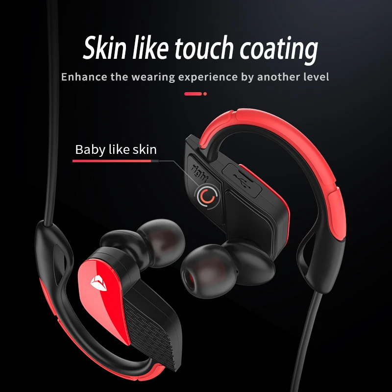 Беспроводные спортивные Bluetooth наушники Holy Serpent F7 музыкальные сенсорные с