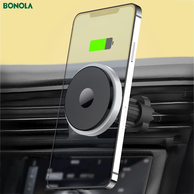 Bonola 15W Magnetic Wireless Car Charger For iPhone 13 12/11/Xs Max Qi Car Magnetic Wireless Charger Air Outlet Car Phone Holder 3