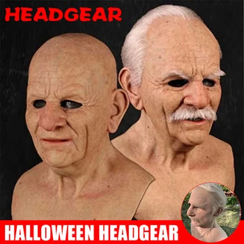 

The Elder Old Man Headgear for Masquerade Halloween Realistic Headgear Drop Shipping