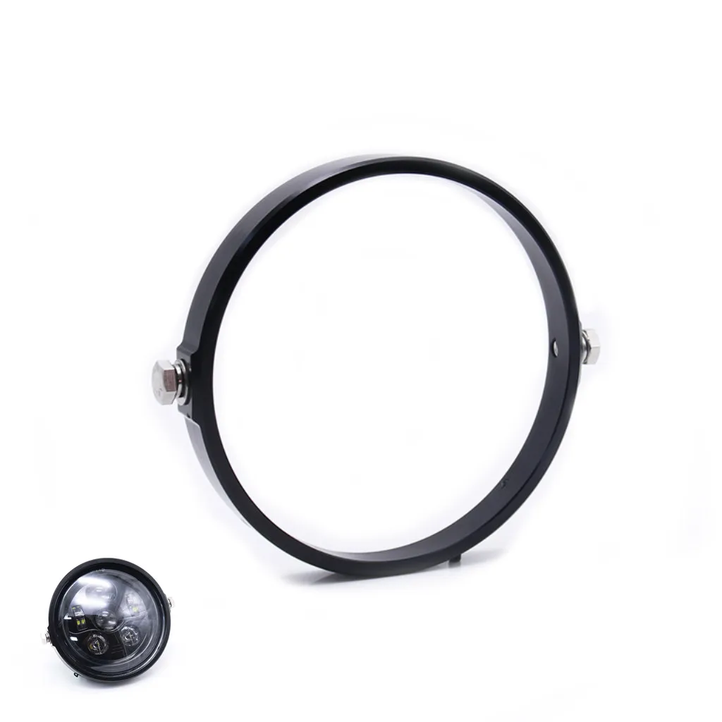 Motorcycle 5.75" Vintage Headlight Bezel Headlight Lamp Bezel Trim Ring