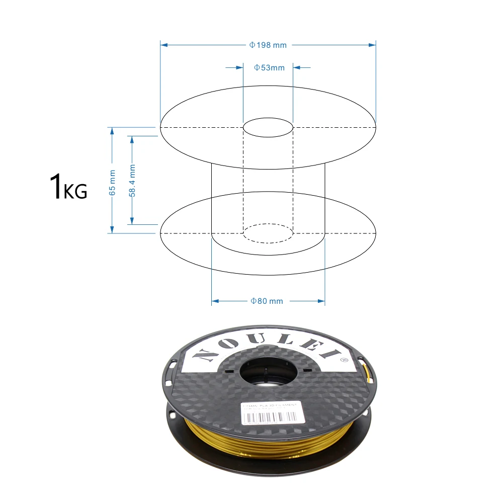 1 7 3D Printer Filament 1.75 SILK PLA size