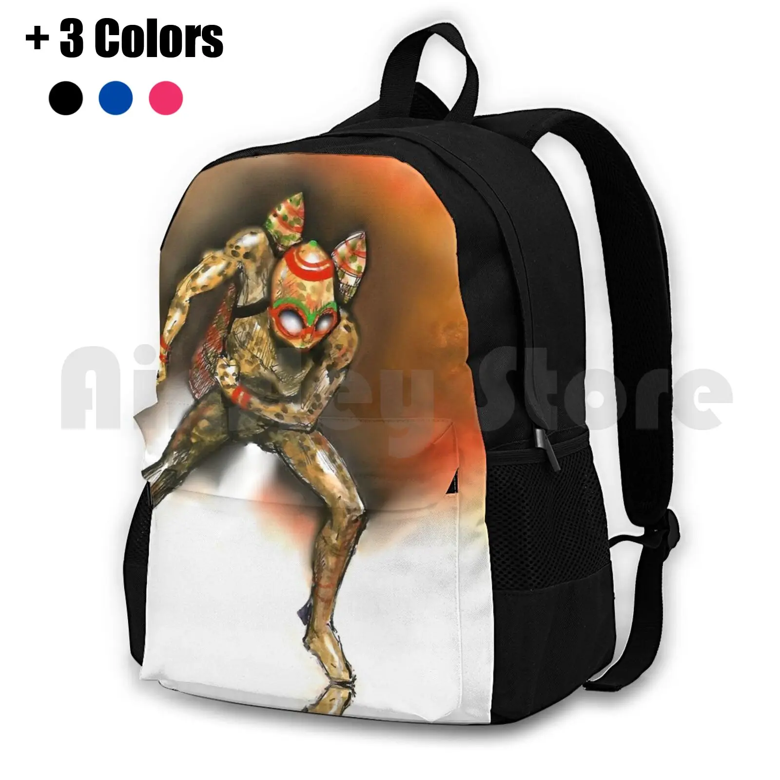Manfrog & The Jet Pack Zaino Da Trekking All'Aperto Equitazione Arrampicata Borsa Sportiva Supereroe Frogman Flying Cartoon Comic