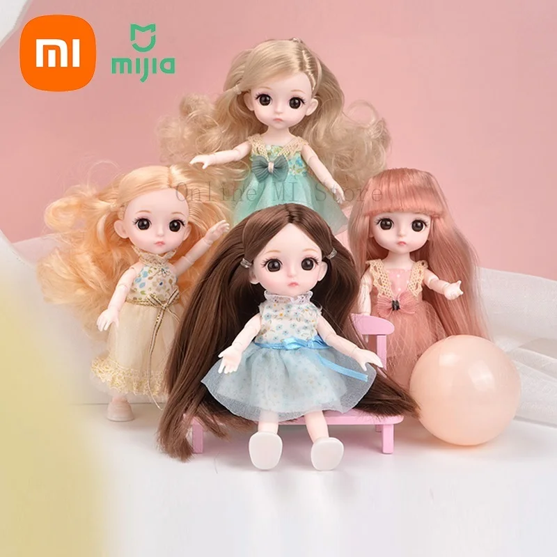 Новая кукла Xiaomi 16 см с 13 подвижными суставами куклы для макияжа повседневная
