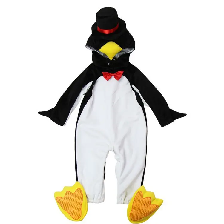 Baby Boys Girls Penguin Cartoon Animals Cosplay Costumes Kid Christmas Halloween Jumpsuit Newborn Infant Photography Props