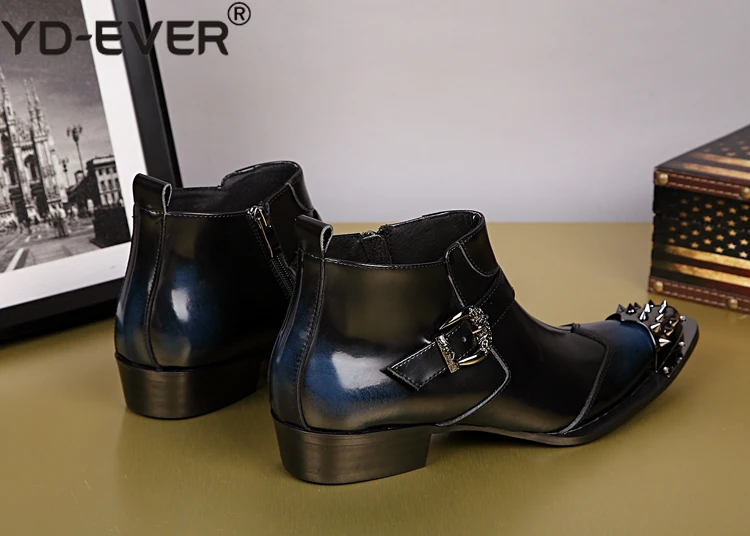 Botas masculinas/мужские резиновые непромокаемые ботинки; Черные ботильоны «Челси»; Мужская Рабочая обувь со стальным носком; модные кожаные военные ботинки
