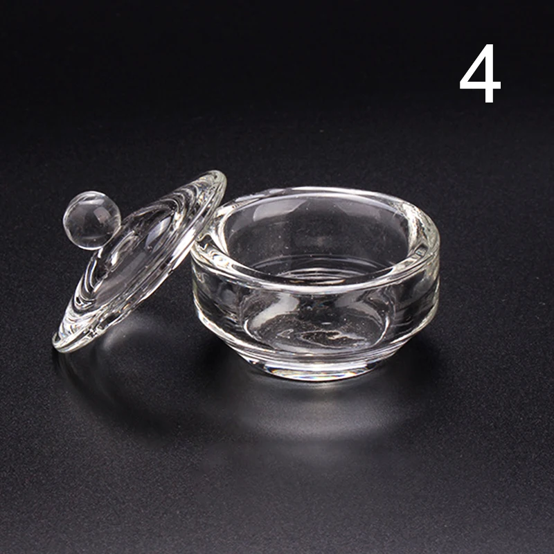 1 шт. акриловая чашка для ногтей прозрачная Хрустальная чаша акриловый порошок жидкий держатель Dappen Блюдо салонное оборудование инструмент для дизайна ногтей - Цвет: 7