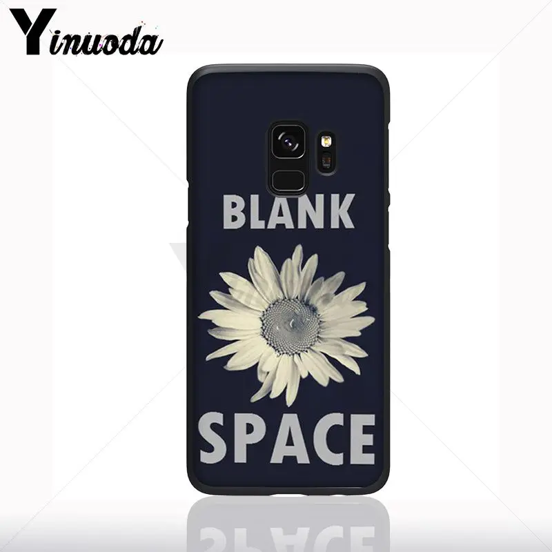 Coque untuk Galaxy S9plus Daisy Bunga Hitam Lembut Ponsel Case untuk Samsung Galaxy S10plus S9 S8plus S10e A50 A70 A10 ponsel