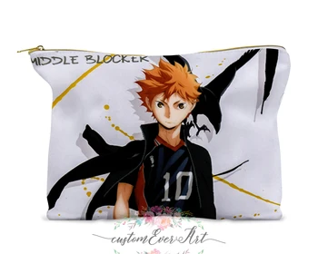 

Shouyou Hinata cosmetic bag clear toiletry bag zipper pouch small makeup bag cute travel bag for women