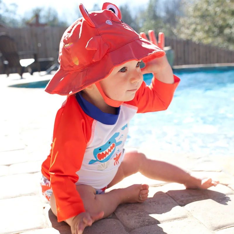 2020 Summer Cute Baby/Toddler Girls Boys Reusable Sun Hat &amp Swim Diaper Set 2-Piece Swimsuit With UPF 50+ Protection Hot |