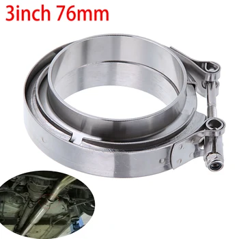 

Samger 304 Stainless Stee 3" V band Clamp 3" Inch 76mm V-band Exhaust Flange 76mm Turbo Exhaust Vband V Clamps Kits