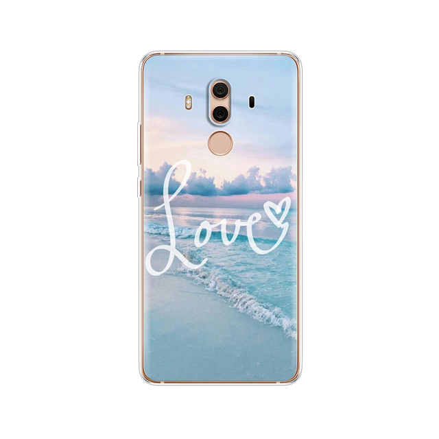 TPU Case For Huawei Mate 10 lite Printing Drawing silicon Phone Cases Cover For Huawei Mate 10 pro coque for mate 10