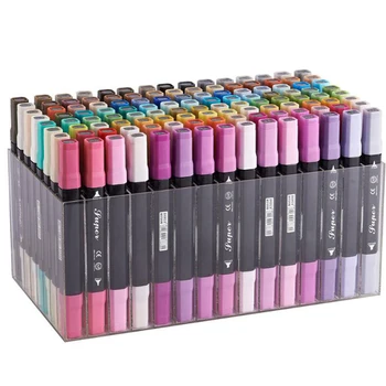 

Alcohol Marker Watecolor Sketch Fineliners Drawing Pen Art Marker Professional Color Art School Stationery Supplies Brush Pen