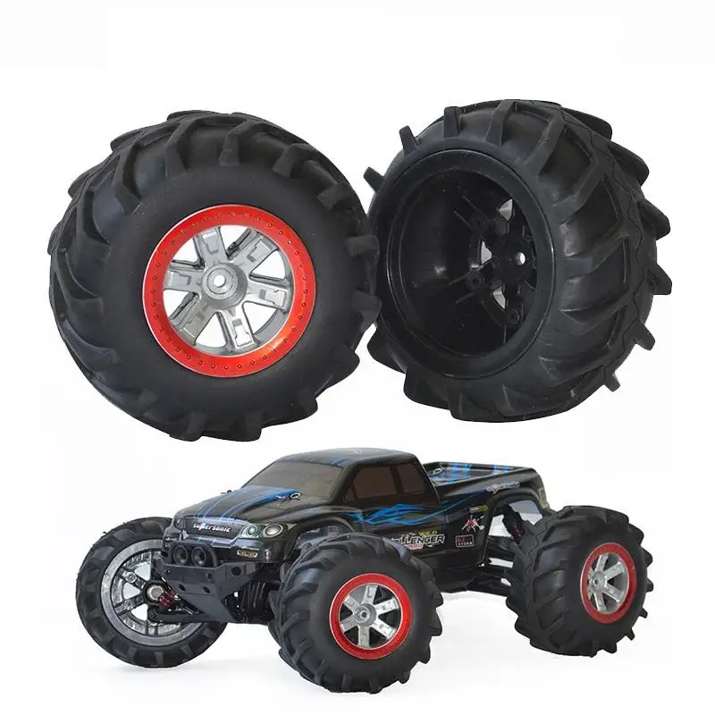 

HobbyLane 2PCS/4PCS Rubber Upgraded Tyres Spare Parts for S911 9115 1/12 RC Off-road Car Toy New