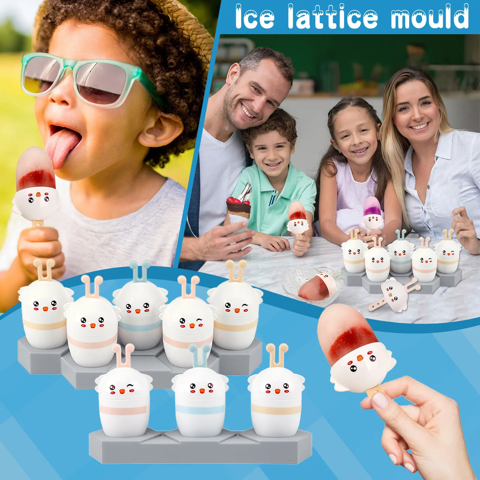 Silikon Popsicle Formen Ice Cube Tray Diy Hausgemachte Gefrierschrank