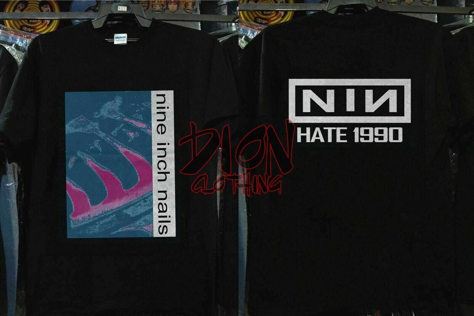 Rare T-Shirt Nine Inch Nails Hate 1990 Pretty Hate Machine Nin Size S To  3Xl - AliExpress Men's Clothing