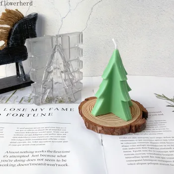 

Christmas Tree Mold DIY Handmade Candle Mold Aroma Candle Making Supplies 3d Christmas Tree Acrylic Mold Fondant Molds