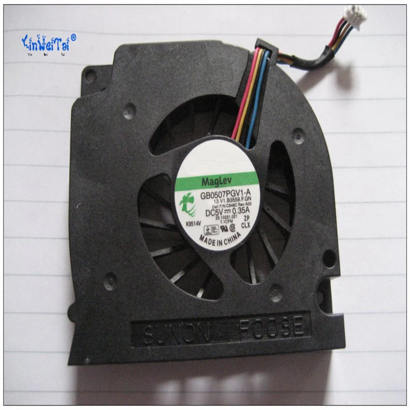 

New 4 PINS CPU Cooling Fan For DELL For Latitude E5400 E5500 C946C 0C946C GB0507PGV1-A 13.V1.B3559.F.GN Free Shipping