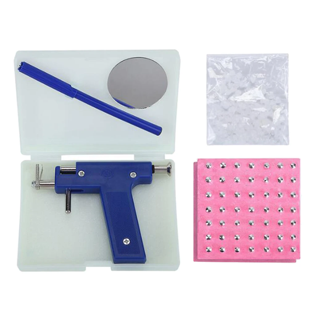 1Set Ear Nose Navel  Gun Kit Tool Men Earring Studs DIY Findings