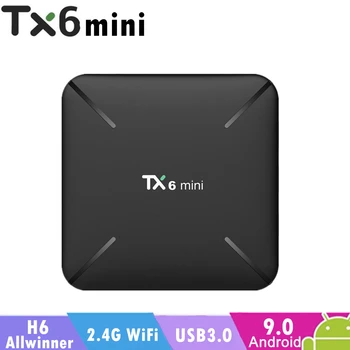 

TX6mini Android 9.0 TV Box Allwinner H6 Quad Core Smart TV Box 2GB 16GB 2.4G WiFi Media Player 4K H.265 HD TX6 Mini Set-top Box
