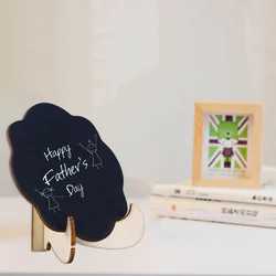 Mini placas de quadro dos pces com suporte para sinais de placa de mensagem sinal do lugar da mesa do jantar do casamento (forma da nuvem, preto)