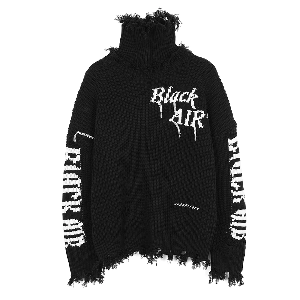 2020 Winter Fashion Turtle Neck Woman Sweaters Designer Streetwear Turtleneck Oversized Sweater for Women Long Sleeve Top Cloth | Женская