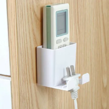 

Supplies Remote Control Holder Home Organizer Wall Mounted Mobilephone Stand ABS Storage Box Space Saving Polished Edges Durable