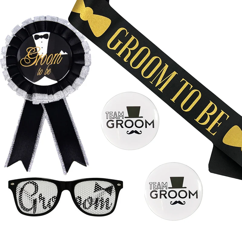 Вечерние надпись &quotGroom To Be&quot Значок команды жениха украшение очки вечерние