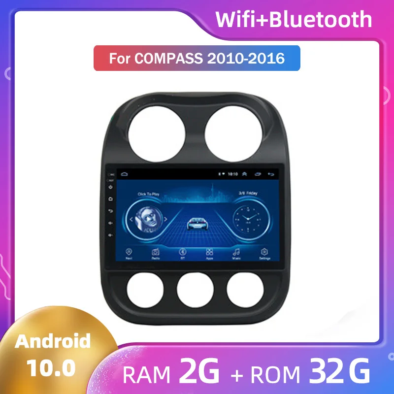 Android10 автомобильный Радио плеер зеркало Lin для Jeep Compass 2010 2011 2012 2013 2014 2015 2016 Android