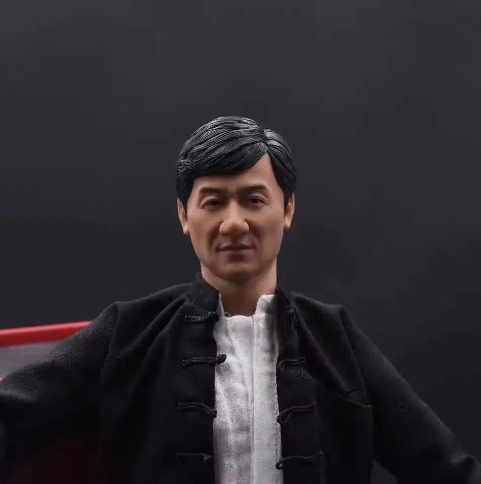 Коллекция голова Джеки Чан Sculpt 1/6 Scale модель головы Kongfu Star для 12 дюймовой фигурки