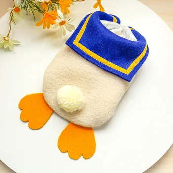 

Winter Dog Clothes Fat Duck Vest Pets Outfits Warm Clothes for Small Dogs Cat Costumes Coat Jacket Puppy Sweater Dogs New