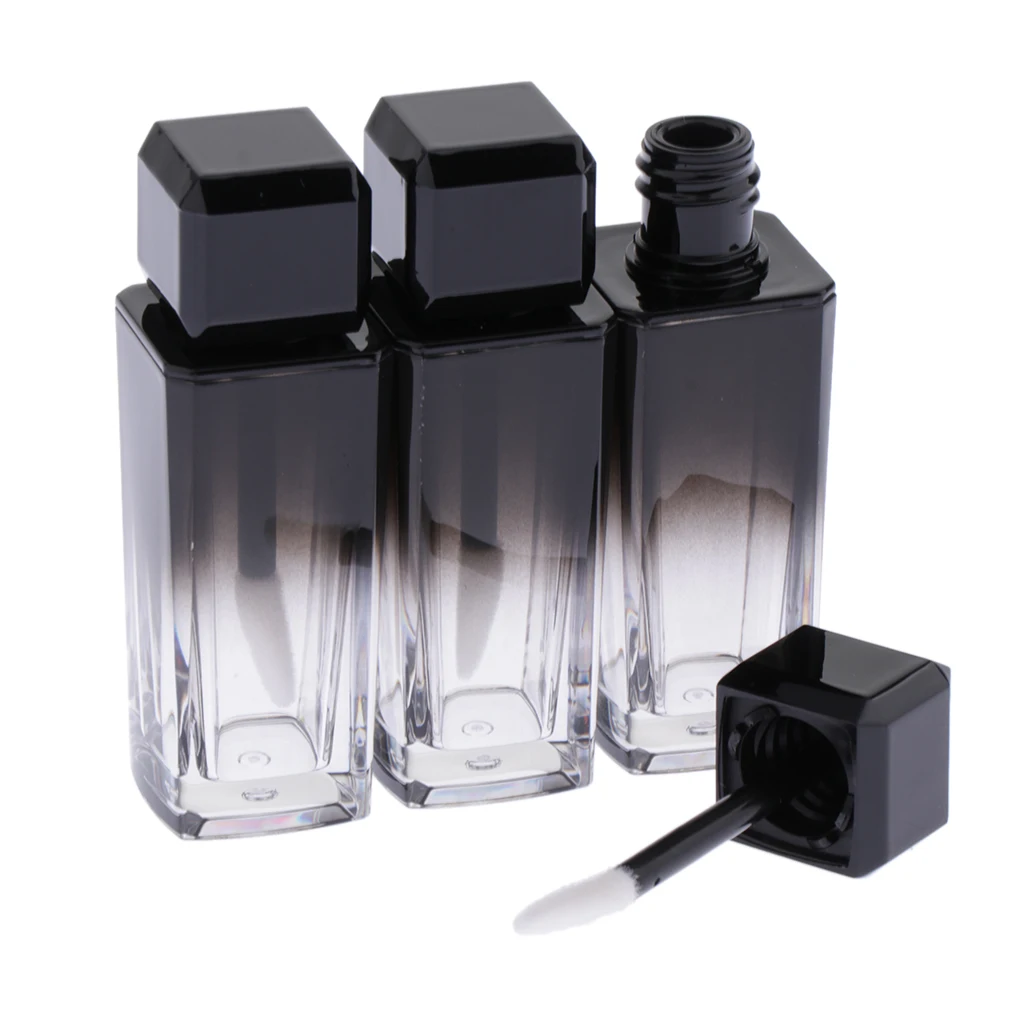 3 Pack Beauty Lip Gloss Tubes 10ml, Plumping Lip Gloss Container Bottle, Refillable, Reusable for Travel Home DIY Salon
