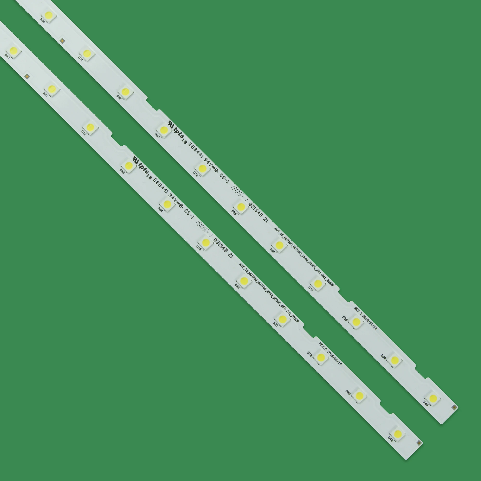 Kit de Fita de Led para tv Samsung para Ue55nu7400 Hg55690 Ejun55nu7100 cy Bnbn96 45913a l1 Nu7.1 7.3 e5 Cdm S20 Novo Peças - Imagem 2